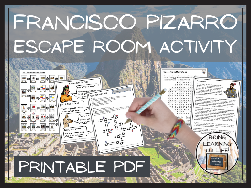 Francisco Pizarro Escape Room Activity