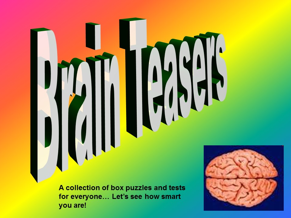 Brain Teaser Collection Teaching Resources