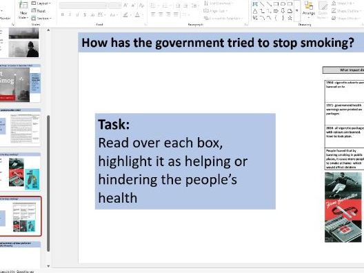 OCR B GCSE people's health modern 4- great smog and smoking