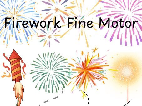 Firework Fine Motor Pencil Control Skills EYFS Nursery and Reception