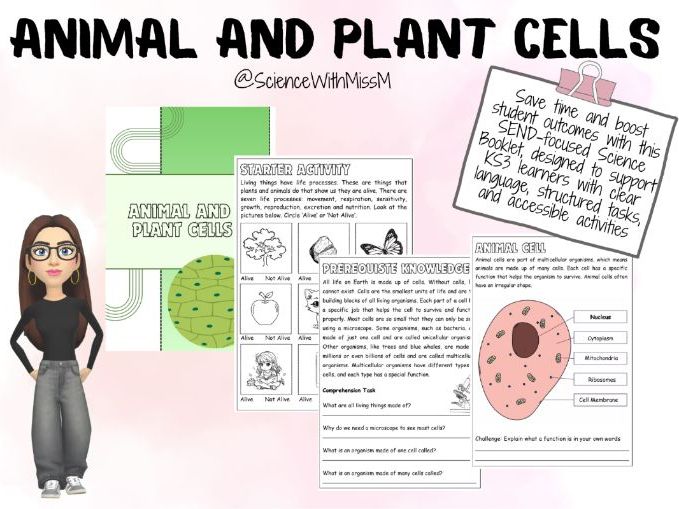SEND Science Booklet: Animal and Plant Cells