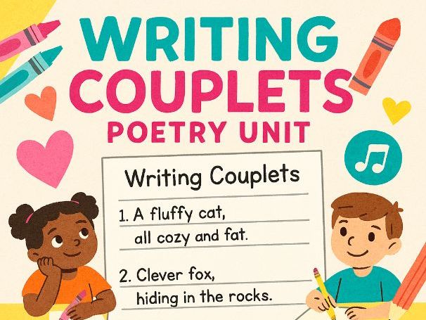 Writing Couplets Poetry Unit | Differentiated Lessons