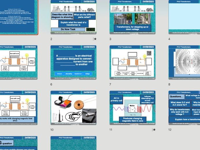 AQA GCSE Physics P15.7 – Transformers | Editable Lessons, Worksheets & Answers + Free AI Marking