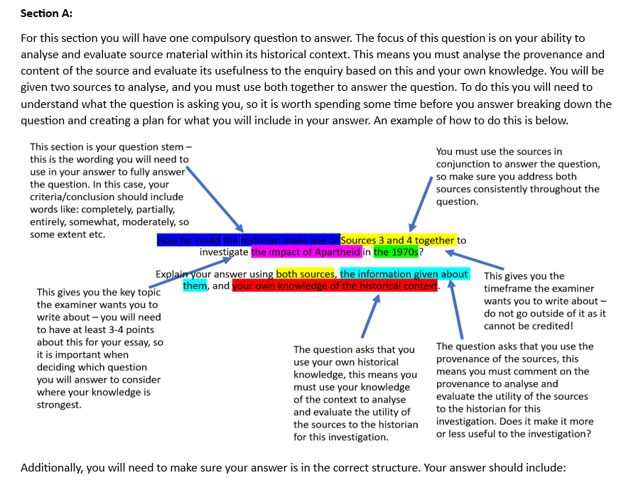 Edexcel A Level Paper2 Exam Question Booklet | Teaching Resources