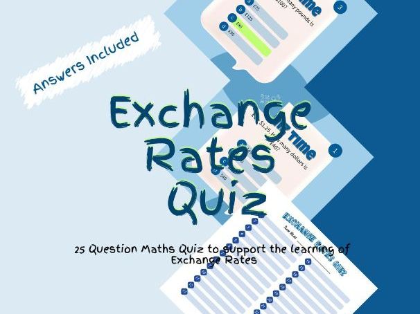 Maths Exchange Rates Quiz Game Activity