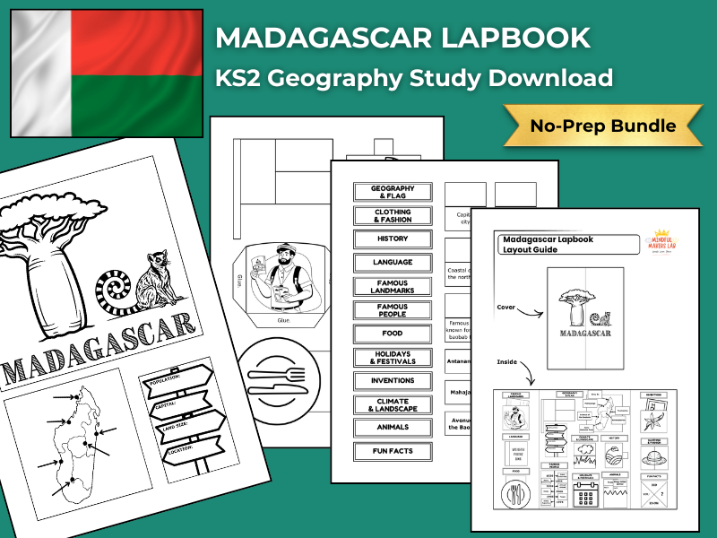 Madagascar KS2 Geography Activities | Lapbook