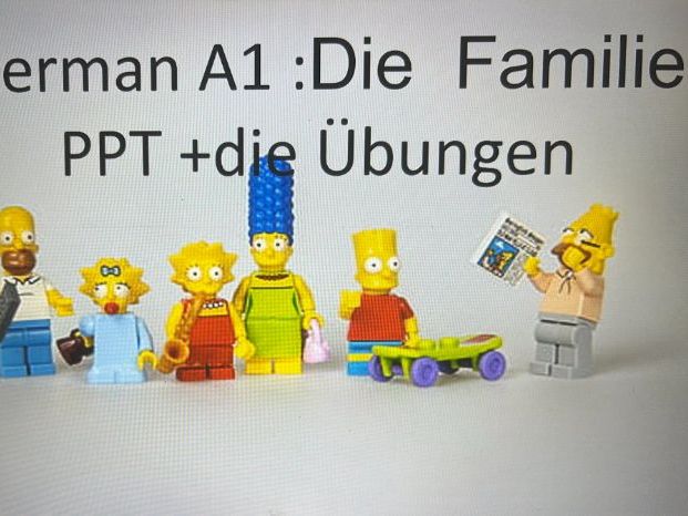 German A1 die Familie Family Vocabulary