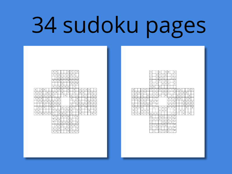 34+ Multi-Level Sudoku Puzzle Bundle – Logic & Mental Math Training