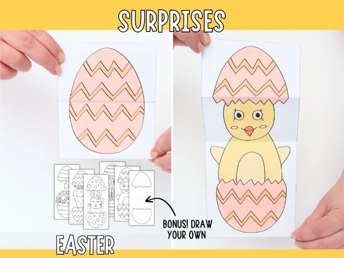 Printable Easter Surprise Eggs - Craft for Kids