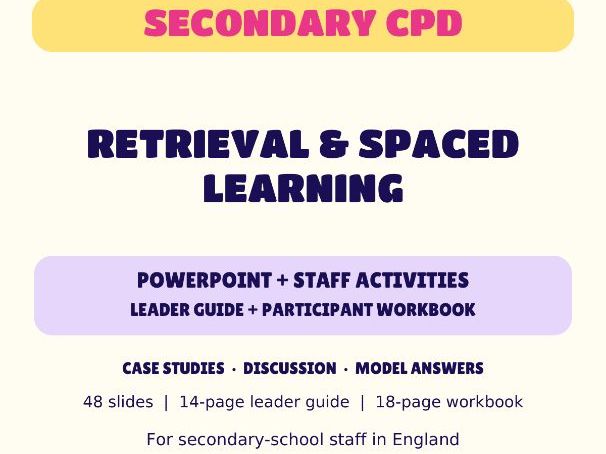 Retrieval & Spaced Learning | Secondary CPD