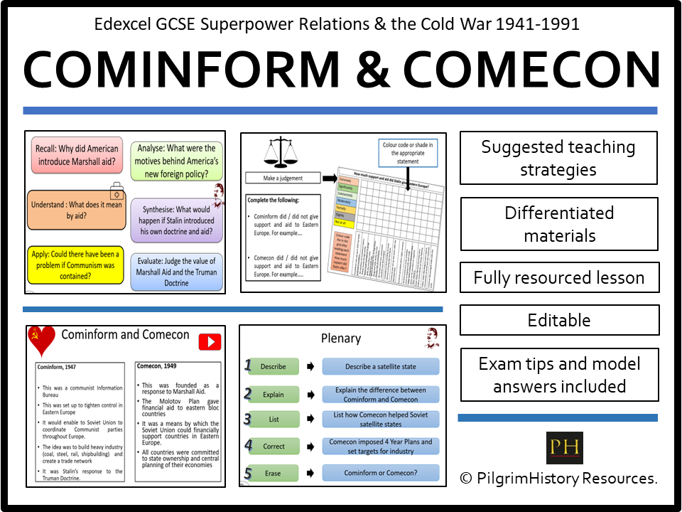 Edexcel GCSE Cold War: Cominform & Comecon