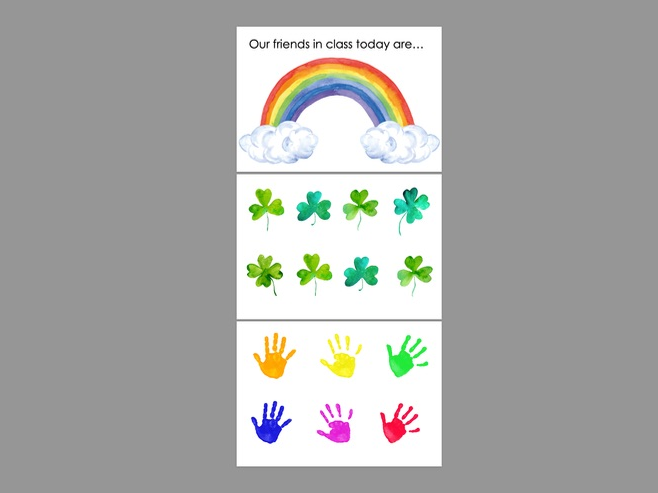 Rainbow Self Registration Display | EYFS & KS1