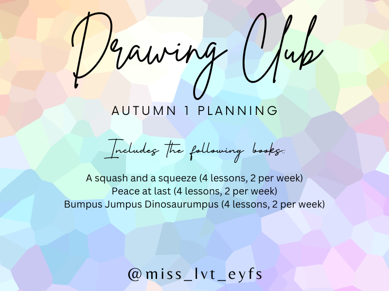 Drawing Club Literacy Planning Autumn 1