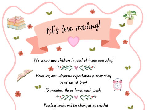 Home reading expectations