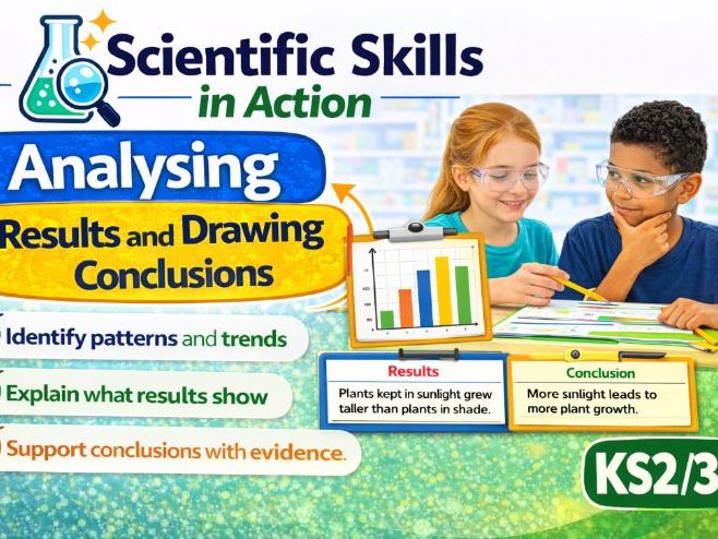 Analysing Results and Drawing Conclusions (KS2/3 Science Skills): Investigating Like a Scientist
