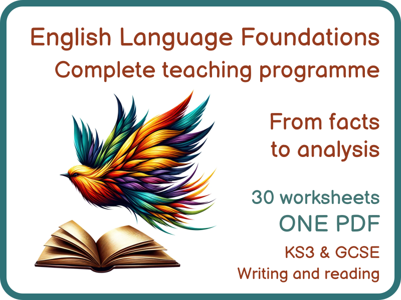 English Language Foundations KS3 GCSE Complete Programme PDF