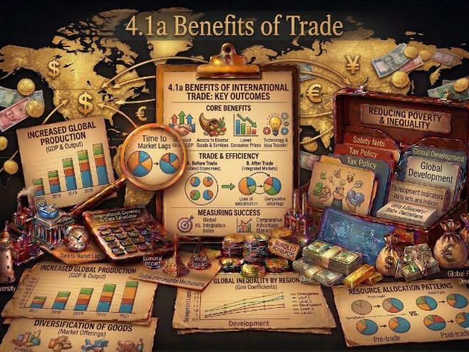 IB Economics 4.1a: Benefits of International Trade | Student + Teacher Guide | CBCI