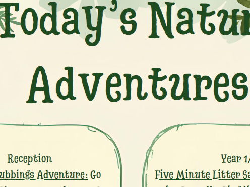 Quick and easy bonding with nature activities