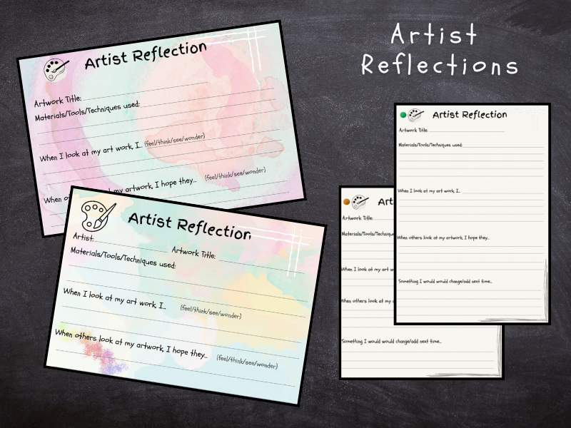 Artist Reflection Templates