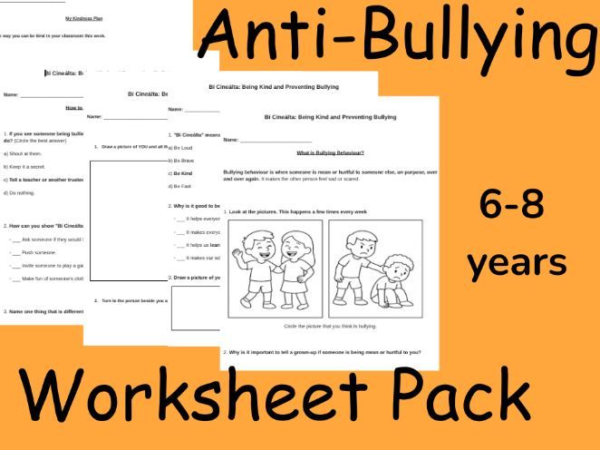 Anti-Bullying Week Worksheets Activities Pack