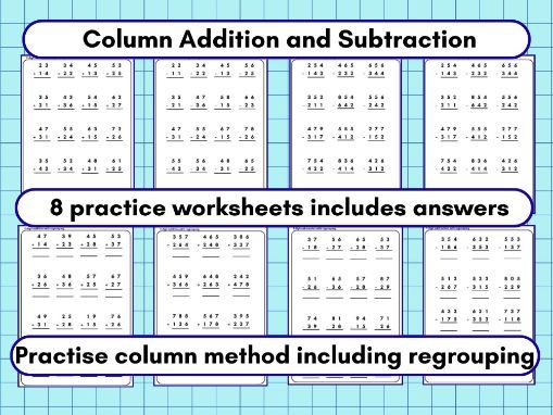 Column Addition and Subtraction