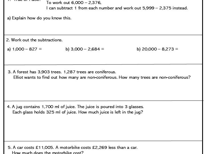 Efficient Subtraction Higher