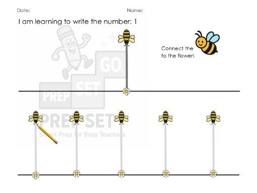 EYFS Maths: Number 1 formation