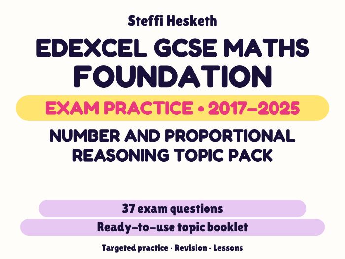 Edexcel GCSE Maths Foundation: Number and proportional reasoning Exam Questions | 2017-2025