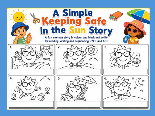 A Simple Keeping Safe in the Sun Story