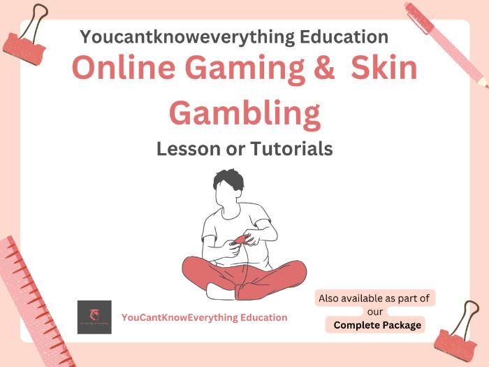 Online Gaming & Skin Gambling PSHE