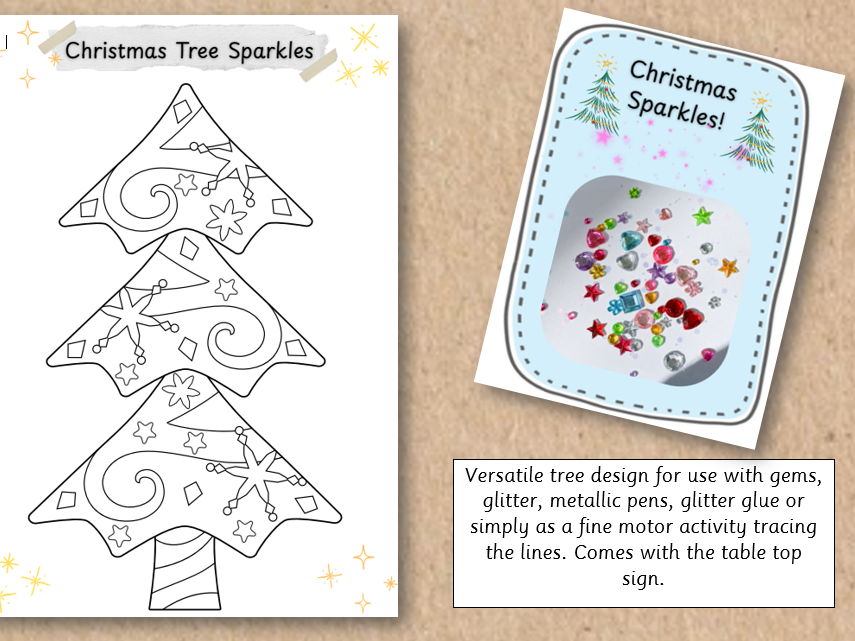 Fine Motor Christmas Tree