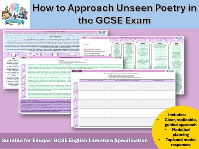 How to approach Unseen Poetry (Eduqas)
