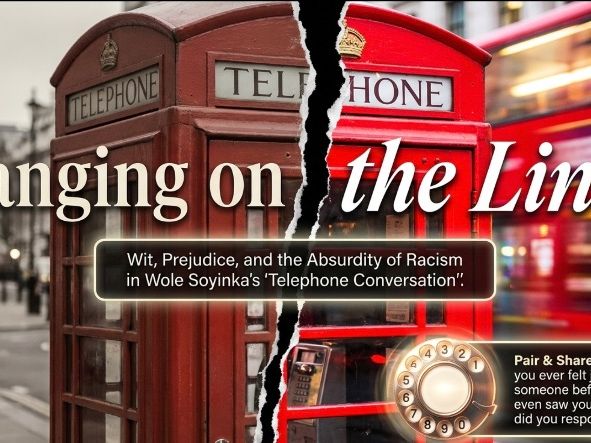 Telephone Conversation by Wole Soyinka | Poem Analysis Deck | Years 9-10 |