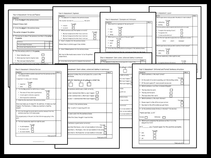 KS2 SATs grammar and punctuation ESPG morning starter activities bundle