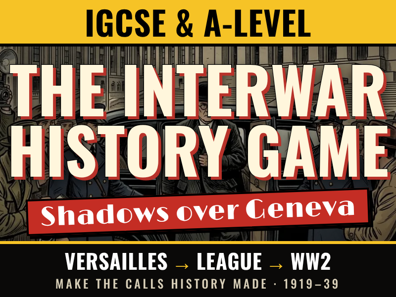 Shadows over Geneva: Interwar Years Decision-Making Revision Game
