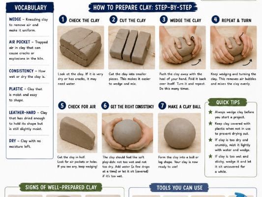 Clay preparation explanation sheet