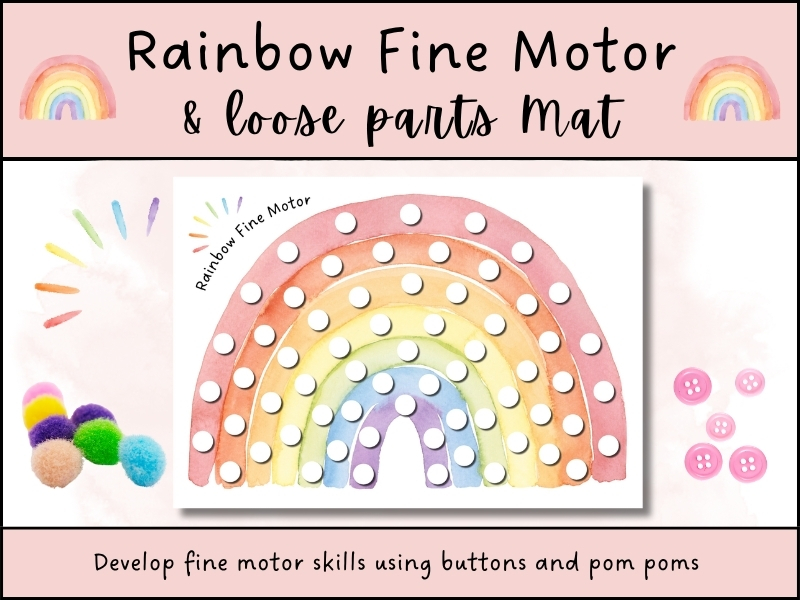Rainbow Fine Motor Activity | EYFS & KS1