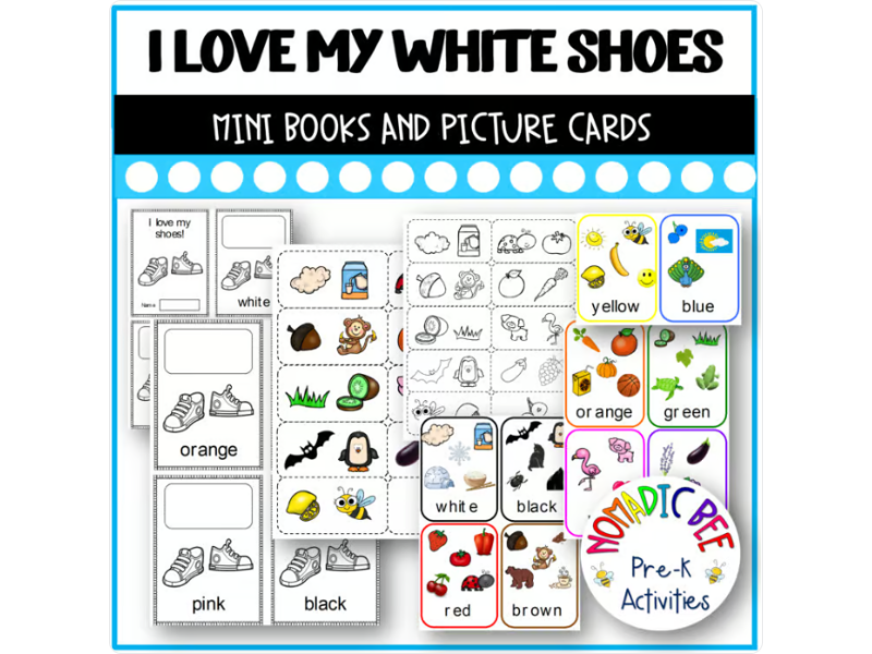 Pete the Cat I Love My White Shoes Activity