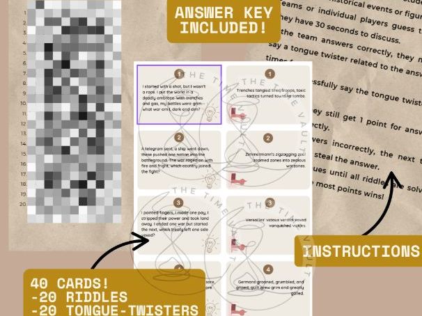 Twist your tongue, crack the code - Revision game