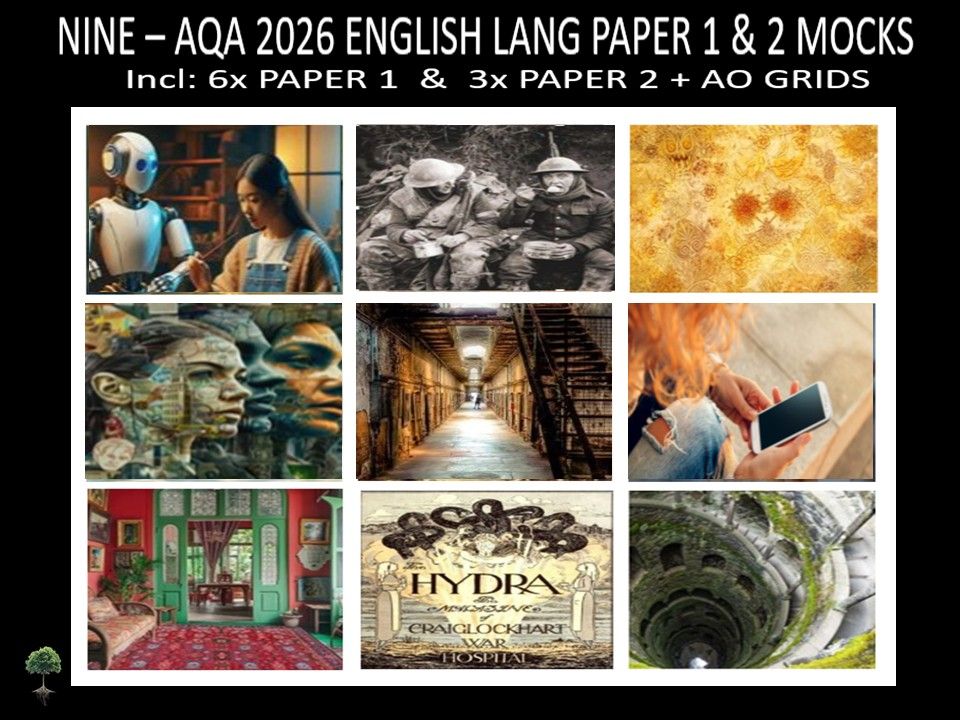 NINE - AQA PAPER 1 & 2 | 2026 FULL MOCKS | AO GRIDS
