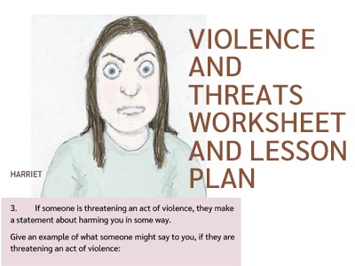 Behavior: Violence and Threats Worksheet and Lesson (US)