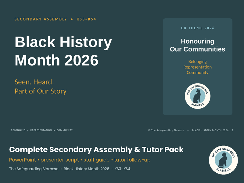 Black History Month 2026 | Complete Secondary Assembly & Tutor Pack | KS3–KS4