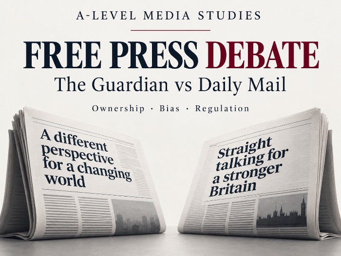 The Guardian vs Daily Mail | A-Level Media Free Press, Ownership, Funding & Independence