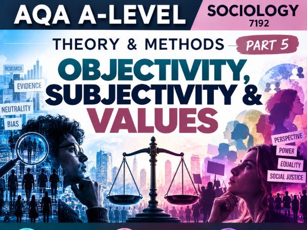 AQA A-Level Sociology Theory & Methods Part 5: Objectivity, Subjectivity & Values