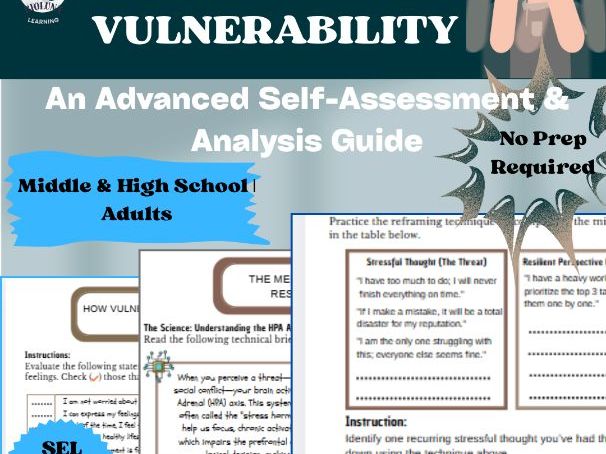 Stress and Resilience Advanced Guide: HPA Axis, Cognitive Reframing & SEL Activi