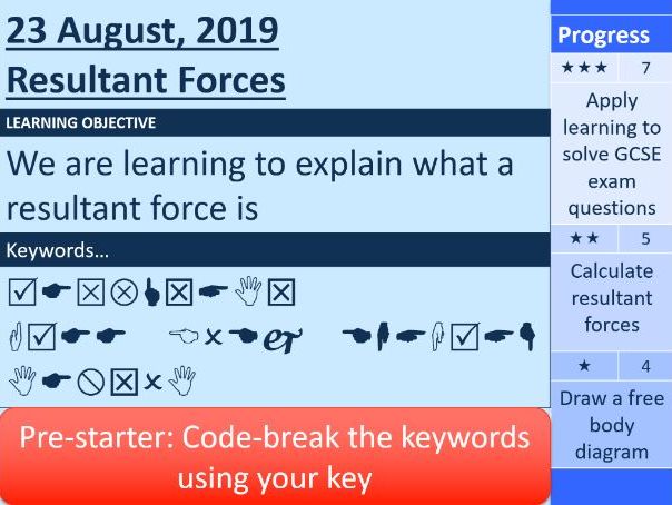 Resultant Forces and Newton's 1st and 3rd Laws (GCSE Physics)