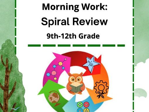 Homeschool Made Simple: Morning Work & Spiral Review | Grades 9–12