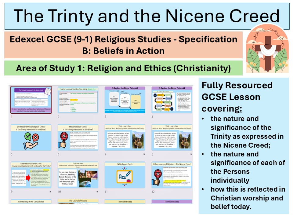 The Nicene Creed and the Trinity- Lesson 2 -Christian Beliefs -Edexcel GCSE Spec B Religious Studies