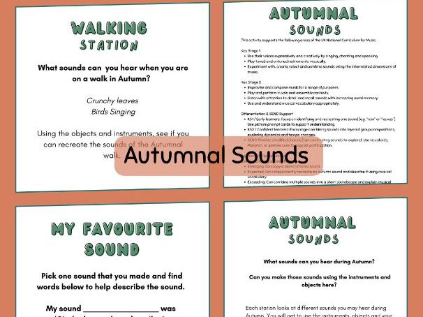 Autumnal Sounds : Music lesson plan