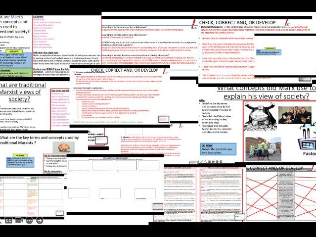 AQA A-level Sociology Theory and Methods: Theory - Traditional Marxism (Karl Marx)